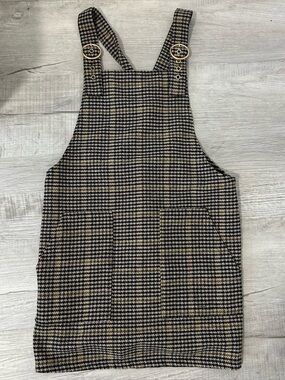 forever 21 plaid overall dresss